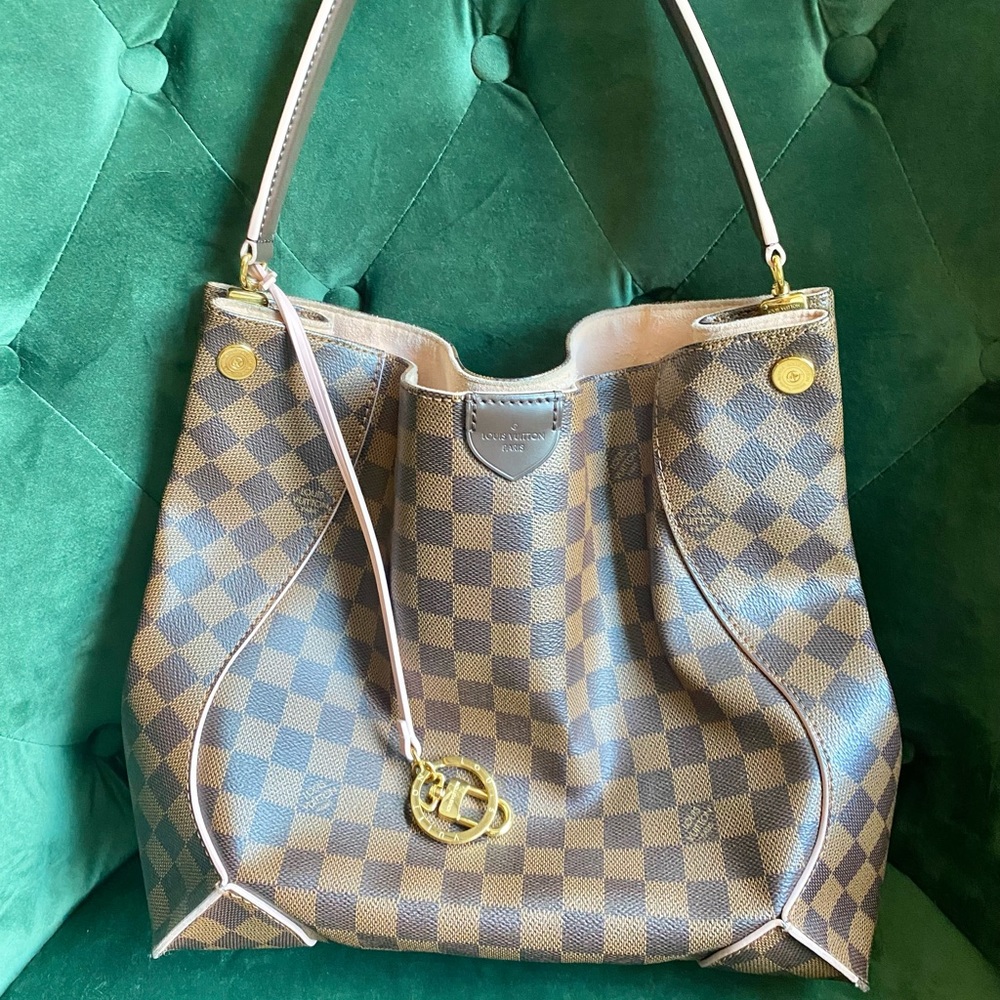 Louis Vuitton Brown and Tan Tote